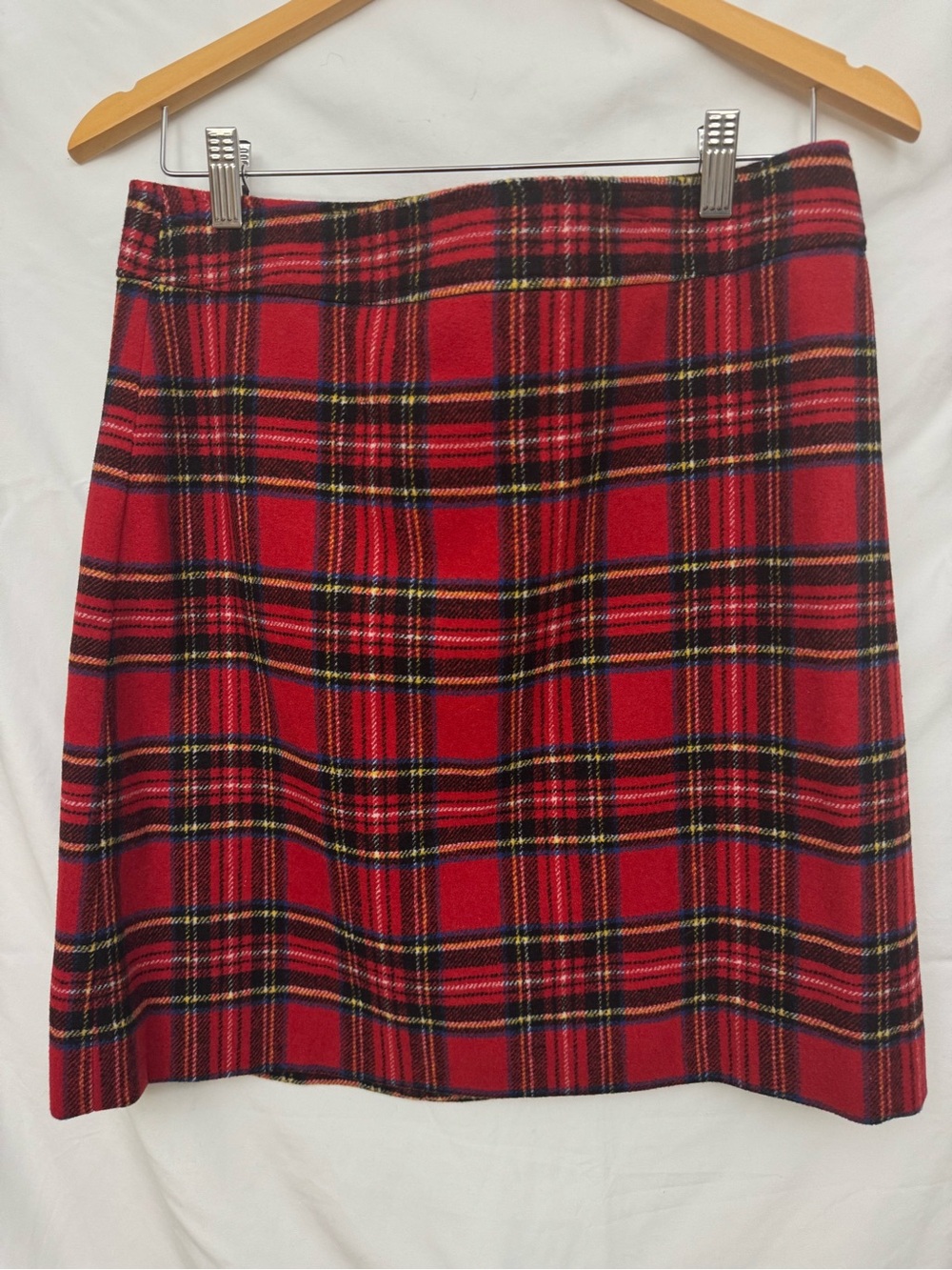 J. Crew Red Plaid Mini Skirt